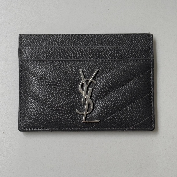 YSL card holder (Storm)